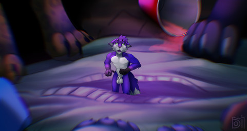 animal_genitalia anthro balls blue_body blue_fur clothing fully_sheathed fur genitals green_eyes looking_up macro male micro nude party paws sheath shocked shrinking shrinking_out_of_clothes shrunk size_transformation solo solo_cup spiked_drink transformation domidonga indigo_(indigoblaze) canid canine fox mammal absurd_res hi_res