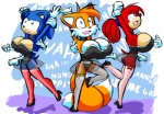 2014 anthro big_breasts breasts canine cleavage clothed clothing crossgender echidna female fox hedgehog huge_breasts knuckles_the_echidna laugh maid maid_uniform mammal miles_prower norithics sega skimpy sonic_(series) sonic_the_hedgehog tickling
Rating: Questionable
Score: 1
User: Robinebra
Date: March 08, 2014