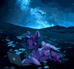 1_horn cloud computer electronics feathered_wings feathers female feral flower fur grass hair horn laptop lying_on_grass lying_on_ground mane night on_ground outside plant purple_body purple_eyes purple_fur purple_hair purple_mane purple_tail sky smile solo star starry_sky tail wings p0nyplanet friendship_is_magic hasbro my_little_pony mythology twilight_sparkle_(mlp) equid equine horse mammal mythological_creature mythological_equine pony winged_unicorn digital_drawing_(artwork) digital_media_(artwork) hi_res watermark