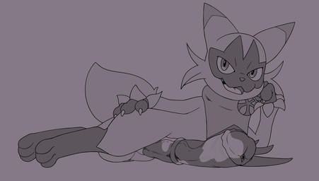 animal_genitalia animal_penis balls big_balls big_penis equine_genitalia equine_penis erection genitals huge_penis hyper hyper_genitalia hyper_penis male mismatched_genitalia mismatched_penis penis solo vein veiny_penis conditional_dnp vanzard nintendo pokemon felid feline floragato generation_9_pokemon mammal pokemon_(species) absurd_res hi_res monochrome