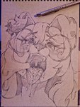 anthro bodily_fluids cum cum_in_mouth cum_inside female genital_fluids joltheart mouth_shot open_mouth jazzy_(jellyjaz) canid canine canis domestic_dog mammal hi_res sketch