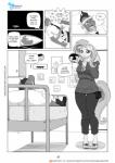 2015 angel_(mlp) anthro anthrofied bandage bed clothing comic dialogue digital_media_(artwork) domestic_cat dragon duo english_text equid equine felid feline felis female first_person_view fluttershy_(mlp) footwear friendship_is_magic furniture greyscale hair hasbro hi_res lagomorph leporid lying male male_pov mammal monochrome mouse murid murine my_little_pony mythological_creature mythological_equine mythological_scalie mythology necktie pegasus pia-sama pillow rabbit rodent sandals scalie speech_bubble spike_(mlp) text url wings