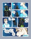4:5 5_fingers angry annoyed anthro antlers black_body black_fur black_nose black_tail blonde_hair blue_eyes canid canine canis ciel_(cinderfrost) cinder_(cinderfrost) cinderfrost clothed clothing comic deer demicoeur dialogue digital_media_(artwork) duo english_text equid equine eye_contact eyebrows eyelashes fangs fingers fully_clothed fur grey_body grey_fur hair half-closed_eyes hi_res hooves horn looking_at_another looking_away looking_back male mammal multicolored_body multicolored_fur mythological_creature mythological_equine mythology narrowed_eyes outside shaded short_hair silhouette smug speech_bubble tail teeth text two_tone_body two_tone_fur unicorn white_body white_fur wolf