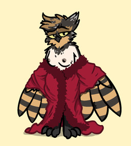 anthro beak bedroom_eyes bottomless breasts brown_body brown_feathers claws clothed clothing coat coat_only feathers feet female fur_coat grey_body grey_feathers greying_hair hair half-closed_eyes looking_at_viewer mature_anthro mature_female narrowed_eyes nipples non-mammal_breasts non-mammal_nipples presenting presenting_breasts seductive semi-anthro simple_background small_breasts smile solo talons toes topwear topwear_only undressing white_body white_feathers winged_arms wings yellow_eyes bizart elaine_(bizart) avian bird owl pygmy_owl true_owl 2026 aliasing digital_media_(artwork) hi_res