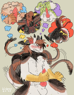 >_< angry_masturbation animal_genitalia animal_penis anthro anthro_on_anthro avian_arms balls black_body black_fur black_hair black_tail_tip black_wings blue_speech_bubble blush bodily_fluids body_hair brown_body brown_fur brown_hair brown_nose brown_tail brown_wings buckteeth canine_genitalia canine_penis chest_hair clenched_teeth countershading cross-popping_vein cum cumshot dipstick_horn dipstick_tail ear_tuft ejaculation erection eyes_closed eyewear fantasizing feathers freckles fur genital_fluids genitals glasses green_body green_fur green_tail grey_body grey_feathers grey_wings group hair horn imagination knot licking male male/male male_anthro markings masochism masturbation multicolored_body multicolored_feathers multicolored_fur multicolored_horn nerd nude_anthro nude_male oral penile penis penis_lick pink_nose pink_tongue purple_speech_bubble red_eyes red_penis red_speech_bubble scar scratches scratching sex simple_background sitting solo_focus tail tail_markings tan_background teeth text tongue tuft whipping whipping_butt white_balls white_body white_countershading white_fur white_tail_tip wings wounded yellow_sclera yellow_speech_bubble birdpaw_(artist) mythology fursona_(birdpaw) canid canine canis dragon feathered_dragon feathered_scalie furred_dragon furred_scalie mammal mythological_creature mythological_scalie rodent scalie sciurid tree_squirrel wolf 2025 artist_name digital_drawing_(artwork) digital_media_(artwork) english_description hi_res