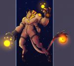 astrological_symbol claws felid glowing hi_res leo_(symbol) leo_(zodiac) lion magic_user male mammal multi_arm multi_limb pantherine personification solo symbol undeadkitty13 western_zodiac western_zodiac_symbol yellow_eyes