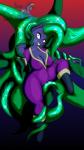 anthro anthrofied breasts cleavage clothed clothing costume female green_eyes green_hair hair long_hair skinsuit solo sparkles tentacles tight_clothing dekomaru friendship_is_magic hasbro my_little_pony mane-iac_(mlp) power_ponies_(mlp) earth_pony equid equine horse mammal pony 2013 9:16 hi_res