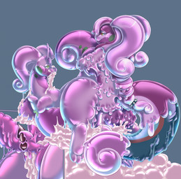 animal_genitalia animal_penis anthro anus belly belly_inflation bodily_fluids breasts butt clitoris close-up cum cum_drip cum_dripping_from_mouth cum_drool cum_drop cum_everywhere cum_in_mouth cum_in_vagina cum_inflation cum_inside cum_on_breasts cum_on_face cum_on_ground dripping drone duo ejaculation exposed_breasts female feral genital_fluids genitals glistening glistening_body goo_on_arm goo_on_balls goo_on_breasts goo_on_face goo_on_penis goo_puddle herm inflation intersex intersex/female intersex/male knot knotted_penis knotting latex liquid_latex male male/female merge_transformation merging messy nipples paws penetration penile penile_penetration penis penis_in_vagina pokemorph puddle slime spread_anus spread_butt spread_vulva spreading tail takeover translucent translucent_body vaginal vaginal_penetration vulva kisha_(artist) mythology nintendo pokemon animate_inanimate generation_6_pokemon goodra latex_creature living_latex mythological_creature pokemon_(species) hi_res