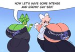 balls big_balls big_breasts big_penis breasts brown_eyes bulge clothed clothing erection erection_under_clothing genitals green_body huge_balls huge_breasts intersex penis stretched_clothing stretchy_bulge text yellow_eyes yellow_sclera kespuzzuo nintendo pokemon debvye povynn generation_3_pokemon generation_5_pokemon latias legendary_pokemon maractus pokemon_(species) english_text hi_res busty_boy_(lore) male_(lore)