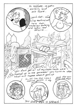 breasts clothing eyewear female glasses group hat headgear headwear machine text ndnode wolfette_(character) animal_humanoid canid canid_humanoid canine canine_humanoid human humanoid mammal mammal_humanoid pig_humanoid suid suid_humanoid suine suine_humanoid wolf_humanoid 2011 absurd_res comic english_text hi_res monochrome