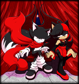 alcohol anthro beverage chair duo female furniture gift male throne toony wine xxkenthewolfxx fan_character canid canine canis eulipotyphlan hedgehog mammal wolf absurd_res hi_res