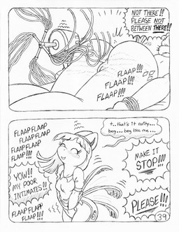 anthro anus bdsm begging big_butt blush blush_lines bondage bound butt butt_slap clothed clothed_anthro clothed_female clothing cutie_mark dialogue duo electric_fan eyelashes female fully_clothed fully_clothed_anthro fully_clothed_female genitals hands_tied horn masturbation nude nude_anthro nude_female oscillating_fan pain sadism salon screaming slap spa spanking speech_bubble tail tassels text tied_down torture torture_device vulva whipping whipping_butt yelling circe_(artist) friendship_is_magic hasbro my_little_pony mythology blue_nile_(mlp) rarity_(mlp) earth_pony equid equine horse mammal mythological_creature mythological_equine pony unicorn comic english_text monochrome