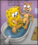 2016 404bot anthro areola bathing bathroom bathtub black_border border breast_grab breasts duo english_text female genitals hand_on_breast male male/female mammal marine nickelodeon nipples nude on_model partially_submerged pubes pussy rodent sandy_cheeks sciurid sea_sponge shaved_pussy sponge spongebob_squarepants spongebob_squarepants_(character) text tree_squirrel watermark wet
