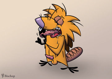 4_fingers 4_toes anthro balls biped bodily_fluids buckteeth cum cum_in_mouth cum_inside cum_on_face erection eyes_closed feet fellatio fingers fur genital_fluids genitals gradient_background licking male nude open_mouth oral oral_penetration penetration penile penis purple_nose semi-anthro sex simple_background sucking tapering_penis teeth toes tongue tongue_out whiskers yellow_body yellow_fur johnofe nickelodeon the_angry_beavers norbert_beaver beaver mammal rodent absurd_res hi_res
