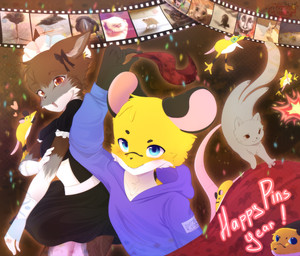 blue_eyes brown_body brown_fur female feral fur grey_body grey_fur male mouse_tail yellow_body yellow_eyes yellow_fur asusya maya_the_cat_(prussian_mouse) mysh_(prussian_mouse) canid canine fox grey_fox mammal mouse murid murine rodent urocyon hi_res