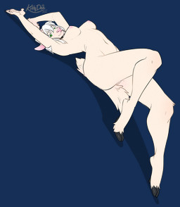 anthro areola biped breasts butt female fingers fur genitals hair hooves looking_at_viewer lying navel nipples nude nude_anthro nude_female on_back solo tail vulva kittydee bovid caprine mammal sheep 2026 alpha_channel digital_drawing_(artwork) digital_media_(artwork) hi_res