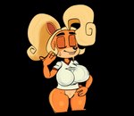 anthro big_breasts bottomless breasts clothed clothing featureless_crotch female partially_clothed simple_background solo transparent_background kribosuprahstah activision crash_bandicoot_(series) coco_bandicoot bandicoot mammal marsupial alpha_channel hi_res