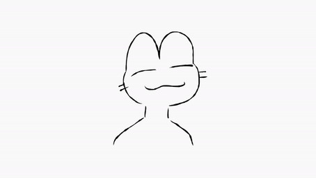 :3 ambiguous_gender anthro female looking_at_viewer meow open_mouth silly simple_background smile solo text white_background popping_weasel domestic_cat felid feline felis mammal animated animated_gif digital_media_(artwork) english_text short_playtime