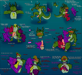 accessory after_transformation back_wings ball_fondling balls black_border blush bodily_fluids border chest_lick cock_ring collar colored_cum corruption cuff_(restraint) cum cum_on_chest cursed cursed_object dialogue dripping dungeon feet_on_penis fellatio finger_in_mouth flustered fondling foreskin gameplay_mechanics genital_fluids genitals group group_sex gui health_bar heart_symbol horn hot_dogging humanoid_genitalia humanoid_penis jewelry knot knotted_penis leaking_precum leg_cuffs licking male male/male mana_drain membrane_(anatomy) membranous_wings nuzzling open_mouth oral penile penis penis_accessory penis_jewelry penis_lick penis_nuzzling precum precum_drip precum_string purple_cum question_mark red_eyes restraints rubbing_penis sex simple_background size_difference surprised sweat sweatdrop text tongue unusual_bodily_fluids unusual_cum unusual_genital_fluids wings wrist_cuffs asbel_lhant conditional_dnp mythology demon imp kobold scalie 2025 absurd_res digital_drawing_(artwork) digital_media_(artwork) english_text hi_res sequence