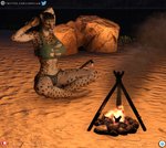 anthro artificial_lifeform athletic athletic_anthro athletic_female beach big_breasts bioroid braided_hair breasts campfire cleavage clothed clothing curvy_figure female hair half_naked hourglass_figure muscular muscular_anthro muscular_female night partially_clothed seaside slim small_waist solo stranded super_soldier survival text torn_clothing loneclaw conan_exiles conan_the_barbarian_(franchise) ennex_wandi_(loneclaw) cheetah felid feline mammal 3d_(artwork) daz_studio_(artwork) digital_media_(artwork) url