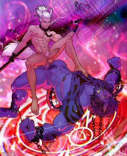 abs abstract_background anal anal_penetration anthro anthro_on_bottom anthro_penetrating anthro_penetrating_humanoid armpit_hair balls bdsm beard big_muscles body_hair bound braided_hair chain chained circumcised circumcision_scar claws clothing collar cowgirl_position dominant duo ear_piercing ear_ring erection eyebrows facial_hair feet fist from_front_position frown fur genital_scar genitals gloves hair handwear heterochromia holding_object holding_staff humanoid_feet humanoid_genitalia humanoid_hands humanoid_on_anthro humanoid_on_top humanoid_penetrated humanoid_penis interspecies levitation magic magic_user male male/male male_on_bottom male_on_top male_penetrated male_penetrating male_penetrating_male mane markings muscular muscular_anthro muscular_humanoid muscular_male navel navel_piercing nipple_piercing nipples nude obliques on_bottom on_top pecs penetration penile penile_penetration penis penis_in_ass piercing plantigrade ponytail portal power_bottom pubes ring_piercing scar sex sharp_teeth size_difference smile staff teeth tuft kihu final_fantasy final_fantasy_xiv square_enix animal_humanoid cat_humanoid felid felid_humanoid feline feline_humanoid hrothgar humanoid mammal mammal_humanoid miqo'te 2021 hi_res