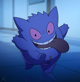 animal_genitalia animal_penis balls biped feral genitals inside male night penis penis_tip purple_balls purple_body purple_sheath red_eyes school semi-anthro sheath small_penis smile smiling_at_viewer solo taunting tongue tongue_out zeklullaby help!_i've_turned_into_a_gengar nintendo pokemon poketoon generation_1_pokemon gengar ghost pokemon_(species) spirit hi_res