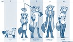 2022 7:4 age_chart age_progression anthro barefoot basic_sequence blue_and_white breasts canid canine casual_nudity chart chest_tuft clasped_hands clothed clothing conditional_dnp digitigrade dipstick_tail dress english_text featureless_breasts featureless_crotch feet female feral fishing_rod fox gloves_(marking) growth hand_on_hip hands_behind_back hi_res holding_object jewelry keidran laura_(twokinds) leg_markings linear_sequence looking_at_viewer mammal markings mature_female model_sheet monochrome navel necklace nude pendant question_mark red_fox sketch small_breasts smile socks_(marking) solo tail tail_markings text tom_fischbach true_fox tuft twokinds young young_anthro young_female young_feral
