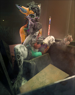 animal_genitalia animal_penis anthro black_border bodily_fluids body_writing border butt canine_genitalia canine_penis cum cum_in_mouth cum_inside cum_on_face cum_on_hand cum_on_own_hand cum_on_self degradation degradation_kink degradation_text degrading_tattoo dripping ejaculation erection excessive_cum excessive_genital_fluids fur genital_fluids genitals hair hand_lick inside knot knotted_penis licking looking_at_viewer looking_pleasured male masturbation messy nude open_mouth orgasm penis public_use self_lick sex solo submissive text tongue tongue_out lill_esp lill_espion canid canine fox mammal rexouium 3d_(artwork) absurd_res blender_(artwork) digital_media_(artwork) hi_res