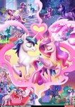 butt canterlot canterlot_castle canterlot_caves clothing crown cutie_mark defeated defeated_villainess disheveled dress female feral floor folded_wings greeting group hair headgear horn husband husband_and_wife inside love magic male mane married_couple mind_control multicolored_hair multicolored_mane multicolored_tail outside plant raised_tail red_rug regalia shrub spread_wings standing tail text tile tile_floor wedding wedding_clothing wedding_dress wife wings chilllum holivi friendship_is_magic hasbro my_little_pony mythology applejack_(mlp) fan_character fluttershy_(mlp) princess_cadance_(mlp) princess_celestia_(mlp) princess_luna_(mlp) queen_chrysalis_(mlp) rainbow_dash_(mlp) rarity_(mlp) shining_armor_(mlp) arthropod changeling earth_pony equid equine horse mammal mythological_creature mythological_equine pegasus pony unicorn winged_unicorn absurd_res english_text hi_res huge_filesize brother_(lore) brother_and_sister_(lore) sibling_(lore) sister_(lore) sisters_(lore)