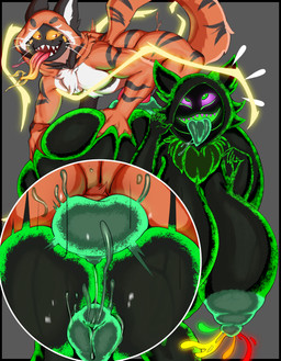 anal anal_penetration animal_genitalia animal_vulva anus balls_deep big_breasts big_butt breasts butt canine_genitalia canine_vulva cutaway duo electricity female fucked_silly genitals green_anus green_vulva huge_breasts huge_butt huge_thighs hyper hyper_breasts hyper_butt hyper_thighs long_tongue male male/female penetration penile penile_penetration rainbow_milk size_difference thick_thighs tongue tongue_out vulva thehonestrival electro_tiger felid grinlin impim mammal pantherine tiger absurd_res hi_res