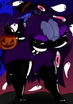 anthro big_breasts breasts female holidays huge_breasts machine multi_breast multi_ear multi_eye royalty solo thick_thighs protogenqueen halloween mamagen absurd_res hi_res