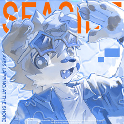 anthro bandage bandage_on_face bandage_on_nose blue_clothing blue_jacket blue_topwear clothing eyewear eyewear_on_head jacket looking_at_viewer male open_mouth shirt solo sunglasses sunglasses_on_head topwear wearing_sunglasses white_clothing white_shirt white_topwear asenjian canid canine canis domestic_dog mammal 1:1 2025 cool_colors cover hi_res magazine_cover