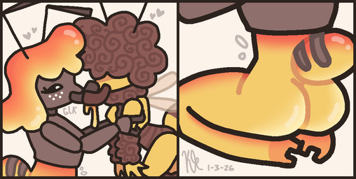 2_toes 3_fingers >_< ambiguous_anthro ambiguous_gender antennae_(anatomy) anthro arm_grab arthropod_abdomen_growth back_wings belly belly_expansion belly_inflation big_belly big_butt big_hair bodily_fluids butt butt_expansion butt_shot curly_hair dewlap_(anatomy) drinking drooling duo emanata excessive_saliva exoskeleton expansion eyebrows eyelashes eyes_closed face_to_face feeding feet female female/ambiguous female_anthro femboy fingers fluffy fluffy_hair flying flying_sweatdrops food freckled_face freckles glistening glistening_butt glistening_hair glk goo_hair gradient_body gradient_hair gradient_tail hair hair_over_eyes heart_symbol honey_(food) honey_saliva inflation intimate kneeling larger_female looking_at_another male male/female mandibles nude nude_ambiguous nude_anthro nude_female nude_male onomatopoeia overstuffed overweight overweight_anthro overweight_female pseudo_hair rear_view regurgitation romantic romantic_couple rumbling_stomach saliva segmented_arms segmented_body side_view simple_background size_difference slime_inflation smaller_male sound_effects spiral stuffing swallowing_saliva sweat sweatdrop text thick_thighs thigh_expansion toes translucent translucent_wings vowelless vowelless_sound_effect weight_gain wings kelly_kilbride ant arthropod bee honey_bee honeypot_ant hymenopteran insect invertebrate aliasing animated dated digital_media_(artwork) signature slideshow