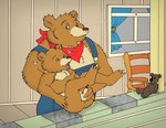 adult_on_young age_difference anthro balls brown_body brown_fur clothing duo foreskin fur genitals handjob inside male male/male overalls penile penis sex young young_anthro young_male nelson88 little_bear little_bear_(character) uncle_rusty_(little_bear) bear mammal 2016 incest_(lore)