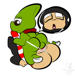 1_toe anthro anthro_penetrating anus backsack ball balls bodily_fluids butt cum cum_in_vagina cum_inside duo ejaculation erection female female_penetrated from_front_position fucked_silly genital_fluids genitals lying male male/female male_anthro male_penetrating male_penetrating_female mating_press missionary_position on_back open_mouth orgasm penetration penile penile_penetration penis penis_in_vagina sex simple_background smile tongue tongue_out vaginal vaginal_penetration vulva thefablednekos nintendo pokemon cindy_(cindyquilava) jay_(thefablednekos) generation_2_pokemon larvitar pokemon_(species) quilava 2017 dated digital_media_(artwork) hi_res