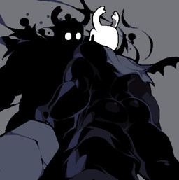 2_horns abs ambiguous_gender anthro anthrofied back_groove back_muscles barazoku biceps big_butt big_muscles black_body black_eyes broad_shoulders butt butt_focus cape cape_only clothed clothing doppelganger_(literary) duo face_to_face facing_each_other facing_partner featureless_chest foreshortening gesture grey_background horn latissimus_dorsi low-angle_view male male/male melee_weapon mostly_nude mouthless muscular muscular_ambiguous muscular_anthro muscular_arms muscular_male muscular_thighs partially_clothed pecs quads rear_view selfcest shadow shadowy_figure simple_background simple_eyes skimpy square_crossover sword swordsman torn_clothing weapon white_eyes white_head dobyghost hollow_knight_(franchise) team_cherry john_hollow_knight shade_(hollow_knight) the_knight_(hollow_knight) void_(hollow_knight) arthropod doppelganger_(species) humanoid insect shadow_creature vessel_(species) absurd_res hi_res