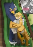 alternate_species anthro blush cuddling duo furrification hammock male male/male simple_background alsoflick breath_of_the_wild nintendo the_legend_of_zelda link_(rito_form) revali avian bird rito couple_(disambiguation) absurd_res hi_res