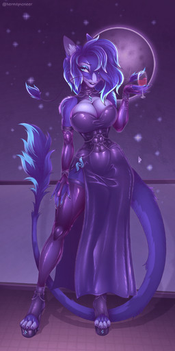 alcohol anthro beverage big_breasts boots breasts clothing collar corset crossgender female footwear gloves handwear high_heeled_boots high_heels latex latex_clothing latex_gloves latex_handwear latex_legwear latex_stockings legwear lingerie shoes smile solo stockings topwear translucent translucent_latex wine hermitpioneer mythology delun_wei dragon eastern_dragon mythological_creature mythological_scalie scalie 1:2 absurd_res hi_res