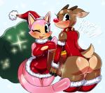bell big_breasts big_butt blush breast_squish breasts butt cervine christmas crossgender feline female hat holidays mammal noodle one_eye_closed reindeer rudolph santa_hat sparkle sssonic2 thick_thighs wide_hips wink
Rating: Questionable
Score: 10
User: Robinebra
Date: December 29, 2013