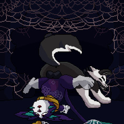 animal_genitalia animal_penis arthropod_webbing balls black_body black_fur bound canine_genitalia canine_penis duo egg eyes_closed female feral forced fur genitals grey_body grey_fur knot knotted_penis knotting lying male male/female multi_eye on_back open_mouth oviposition ovipositor_penis penetration penis pregnant pregnant_female pregnant_feral pregnant_sex purple_body purple_fur rape red_eyes sex smile tail teeth throbbing throbbing_balls tongue vaginal vaginal_knotting vaginal_penetration web_bondage white_body white_fur x-ray_view lawealewd league_of_legends riot_games tencent battle_principal_yuumi spidog_(silphium) yuumi_(lol) canid canine domestic_cat felid feline felis mammal animated hi_res