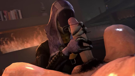 3_fingers armor balls big_balls big_penis clothed clothed/nude clothing duo erection female fingers fireplace genitals handjob headgear helmet hood humanoid_genitalia humanoid_penis interspecies lying male male/female nude on_back penile penis pubes sex spacesuit two-handed_handjob vein veiny_penis rayhuma bioware electronic_arts mass_effect tali'zorah alien human humanoid mammal quarian 2025 3d_(artwork) 3d_animation animated better_version_at_paywall digital_media_(artwork) no_sound short_playtime source_filmmaker_(artwork) webm