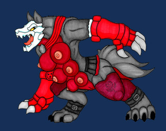 4_fingers 4_toes 6_breasts after_transformation anthro barefoot belt big_breasts black_body black_bottomwear black_claws black_clothing black_fur black_skirt bone bottomwear breasts cape claws clothing digitigrade ears_up erect_nipples fangs feet female fingerless_gloves fingers fluffy fluffy_tail fur genitals gloves grey_claws handwear implied_transformation leggings legwear looking_aside medal mostly_nude multi_breast nipples no_pupils open_mouth red_body red_clothing red_fur red_gloves red_handwear red_leggings red_legwear sharp_teeth side_view simple_background skirt skull skull_head solo standing tail teeth toe_claws toes tongue torn_clothing torn_leggings torn_legwear transparent_background vulva yellow_eyes ivanks mythology rooster_teeth rwby ruby_rose beowolf_(rwby) canid canine canis grimm_(rwby) mammal mythological_canine mythological_creature werecanid werecanine werecreature werewolf wolf alpha_channel