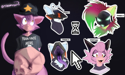 abdominal_bulge ambiguous_gender anthro belly belly_overhang big_belly black_clothing bodily_fluids bone bone_imprints bones_in_stomach clothing duo female fur group hair machine male navel onomatopoeia oral_vore overweight overweight_anthro overweight_female overweight_male overweight_pred pink_body pink_fur pink_hair simple_background size_difference skull_imprint solo sound_effects tail text twitter_handle vore troppygutz mythology ninten_(troppygutz) troppy felid feline humanoid kobold mammal mythological_creature protogen robot robot_anthro scalie 2025 5:3 artist_name digital_media_(artwork) digital_painting_(artwork) english_description english_text hi_res multiple_images painting_(artwork) shaded soft_shading watermark