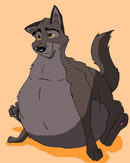 feral male obese obese_feral obese_male overweight overweight_feral overweight_male quadruped simple_background solo tail tan_background hectorthewolf balto_(series) universal_studios balto canid canine canis domestic_dog hybrid mammal wolf wolfdog 4:5 digital_media_(artwork) source_request