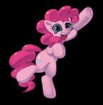 blue_eyes circle_eyebrows curly_hair cutie_mark eyebrows eyelashes female feral hair hooves on_hind_legs on_one_leg open_mouth open_smile pink_body pink_eyebrows pink_hair raised_hoof simple_background smile solo standing teeth transparent_background unguligrade synnibear03 friendship_is_magic hasbro my_little_pony pinkie_pie_(mlp) earth_pony equid equine horse mammal pony 2022 alpha_channel digital_media_(artwork) hi_res shaded