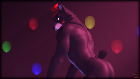 anthro balloon black_body black_fur butt close-up clothing fur gift hat headgear headwear inflatable looking_back male muscular muscular_male nude rear_view solo standing tail top_hat sky_chaser petruz_(modeler) five_nights_at_freddy's freddy_fazbear's_pizzeria_simulator scottgames bear_(petruz) lefty_(fnaf) bear black_bear mammal ursine 16:9 3d_(artwork) digital_media_(artwork) hi_res source_filmmaker_(artwork) widescreen