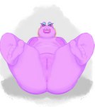 5_toes anthro anus areola eyeshadow feet female genitals humanoid_feet lips looking_at_viewer makeup markings mole_(marking) overweight plantigrade presenting presenting_pussy purple_body purple_skin pussy simple_background soles solo sparkles sparkling_eyes spread_legs spreading thick_lips toes slimey_art animal_crossing nintendo gigi_(animal_crossing) amphibian frog humanoid digital_drawing_(artwork) digital_media_(artwork) shaded simple_shading