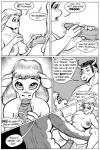 2000 2_horns anthro anthro_on_anthro areola bangs becoming_erect big_breasts big_penis biped black_text bovid bovine breasts cattle comic curved_horn dark_text dialogue duo english_text erection eye_contact eyebrows fellatio female from_front_position genitals glans greyscale hair half-erect hand_on_leg hand_on_penis hand_on_thigh handjob horn humanoid_genitalia humanoid_penis imminent_sex karno kissing looking_at_another looking_at_genitalia looking_at_partner looking_at_penis looking_at_viewer looking_down looking_up lying male male/female mammal missionary_position monochrome naive nipples nude on_back oral penile penis penis_kissing penis_rubbing pussy sex sex_education short_hair snout speech_bubble spread_legs spreading talking_to_another talking_to_partner teaching text vaginal vein veiny_penis virgin