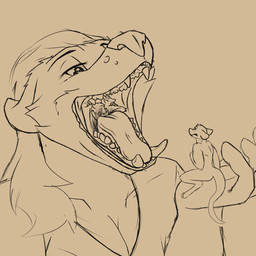 ambiguous_gender breasts canine_teeth cleavage clothed clothing extreme_size_difference female forced group hair imminent_vore long_hair male mouth_shot multiple_prey open_mouth oral_vore peril scared size_difference swallowing teeth tongue topwear trio unwilling_prey v-neck vore yelling mangomutt luttie canid canine canis domestic_dog german_shepherd herding_dog hybrid mammal murid murine pastoral_dog rat rodent wolf wolfdog 1:1 hi_res