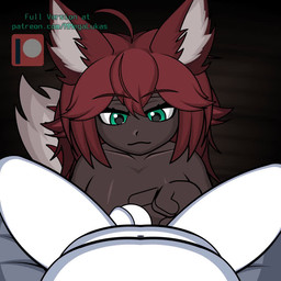 :3 anthro becoming_erect big_breasts blush breasts clothed clothing dark_body dark_nipples dark_skin duo fellatio female female_penetrated first_person_view genitals green_eyes hair handjob humanoid_genitalia humanoid_penis long_hair male male/female male_penetrating male_penetrating_female male_pov oral oral_penetration patreon_logo patreon_username penetration penile penile_penetration penis penis_in_mouth sex shaking_breasts smug_grin spread_legs spreading tail teeth tongue tongue_out tongue_out_fellatio topless topless_female megalukas patreon terraria zoologist_(terraria) animal_humanoid blank_humanoid canid canid_humanoid canine canine_humanoid fox_humanoid humanoid mammal mammal_humanoid 1:1 animated long_playtime no_sound video